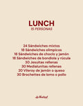 Lunch para 15